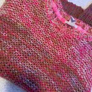 Knitted Long Sleeve Sweater (Pink)